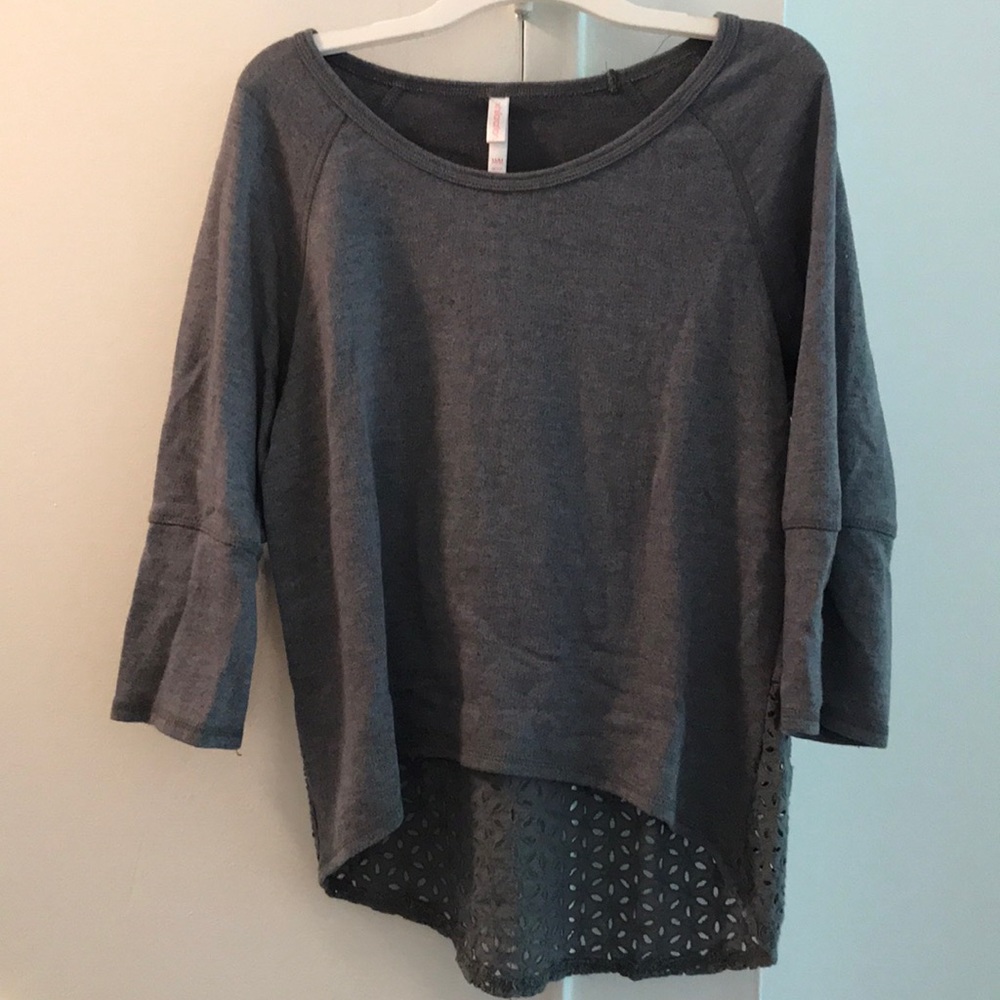 Target Xhileration soft gray cotton sweatshirt
